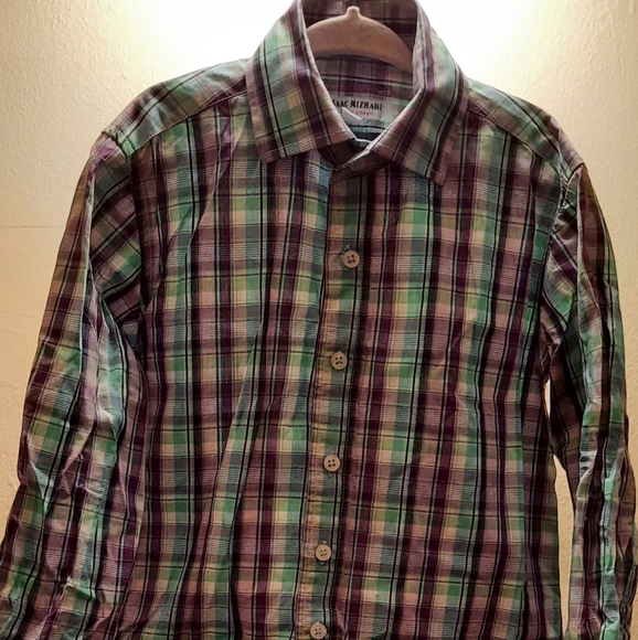 Little Boys Isacc Mizrahi Plaid Shirt - Picture 1 of 2